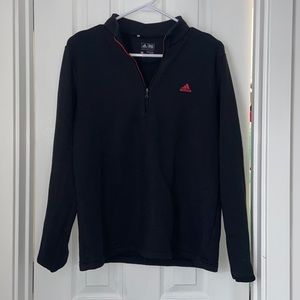 Adidas Black Fleece Quarter Zip Pullover
